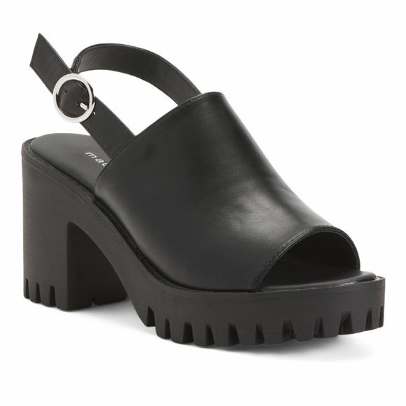 Madden Girl Women's Carterr Platform Sandal Black Size 9 M